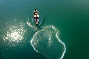 boat on sea