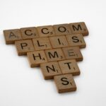 brown wooden scrabble tiles on white background