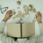a man resting on a table