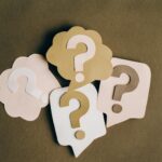 question marks on paper crafts