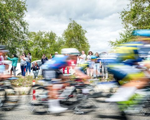 exciting bicycle race in mersin turkiye