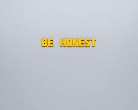 inspirational words on violet background